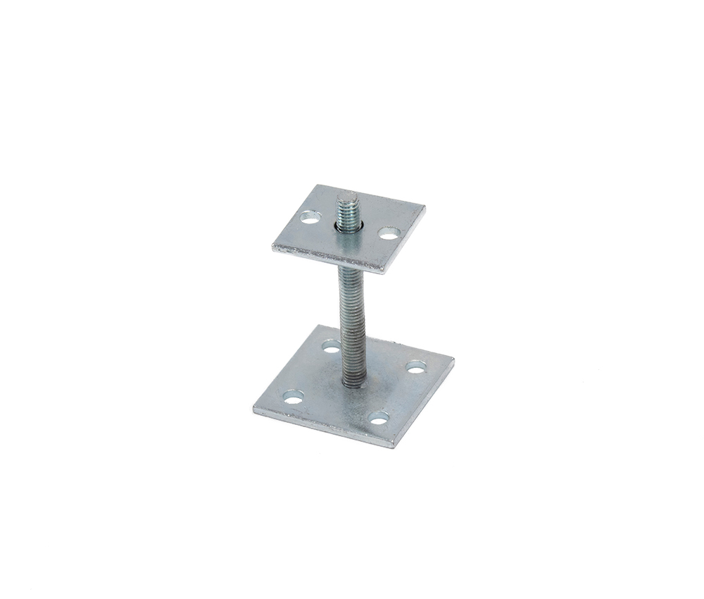 Verstelbare Paalhouder voor 7 x 7 cm en 9 x 9 cm palen - Staal Verzinkt, foto 2 van 4