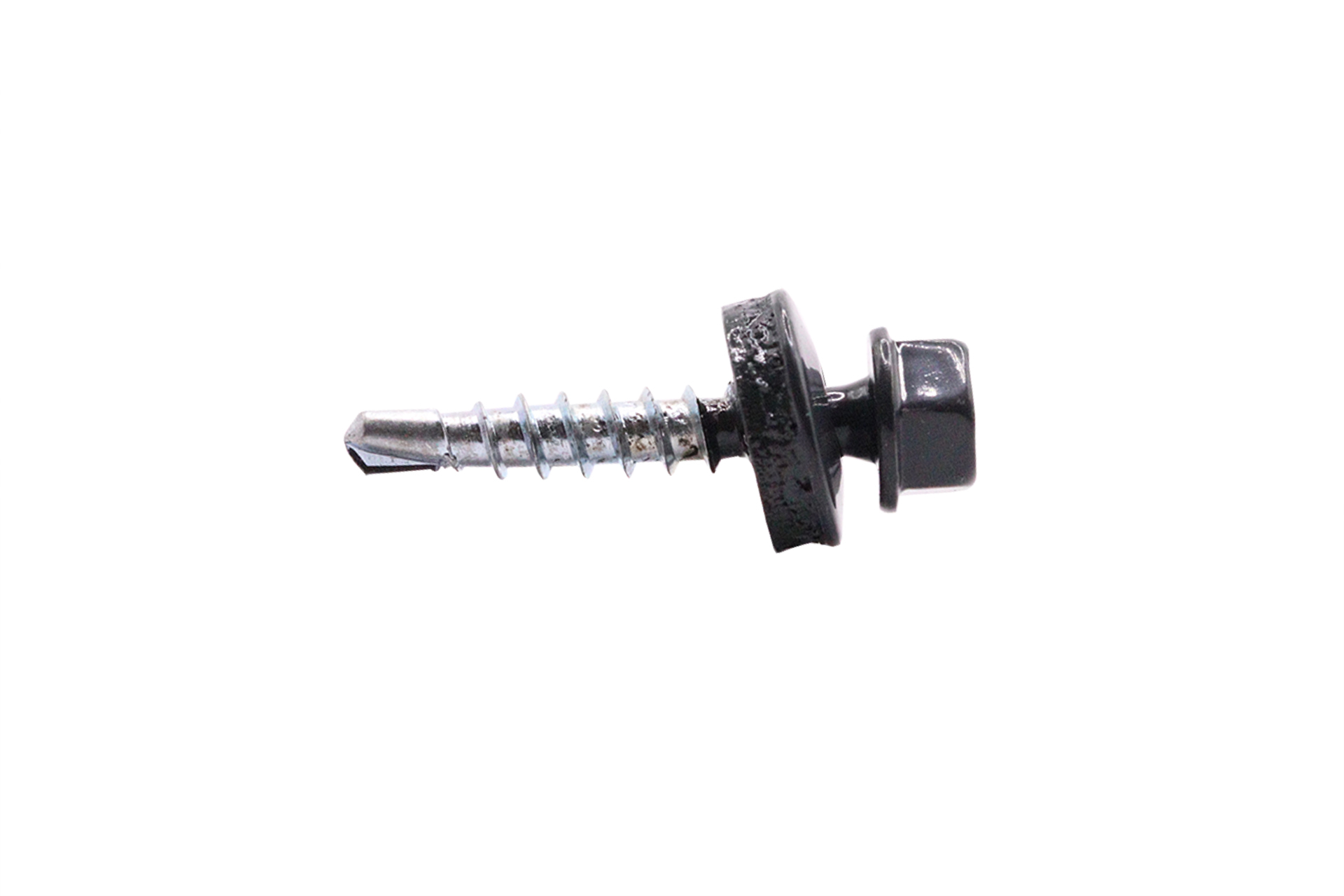 Dakpanplaatschroeven Verzinkt Antraciet R7016 4.8 x 28 mm - Doos 250 Stuks, foto 2 van 3