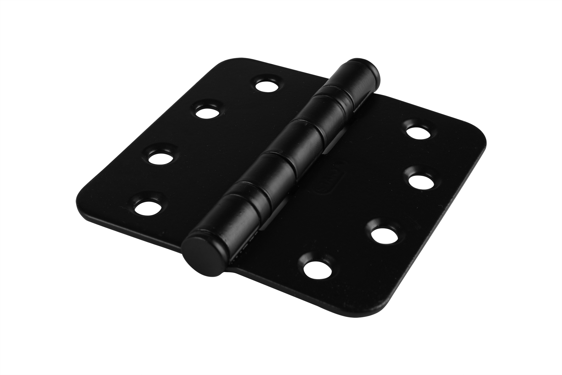 Kogelscharnier Zwart 89 x 89 mm met ronde hoek - Per stuk