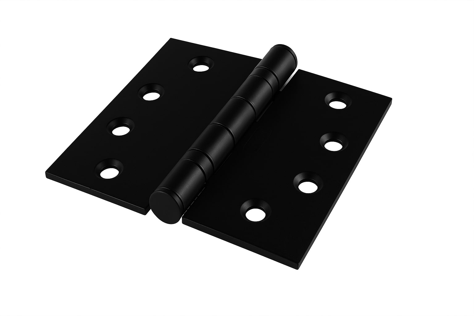 Kogelscharnier Zwart 89 x 89 mm met rechte hoek - Per stuk