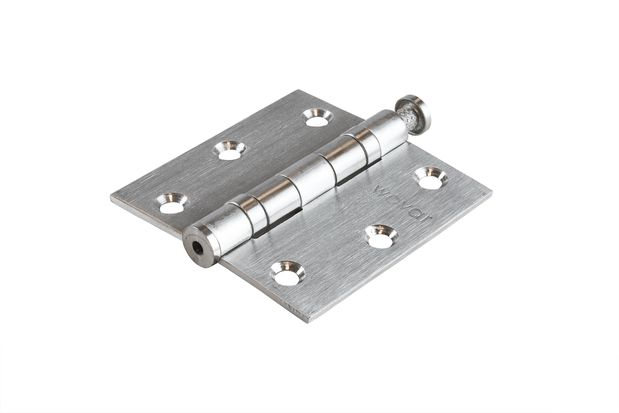 Kogelscharnier RVS 76 x 76 mm met rechte hoek - Per stuk