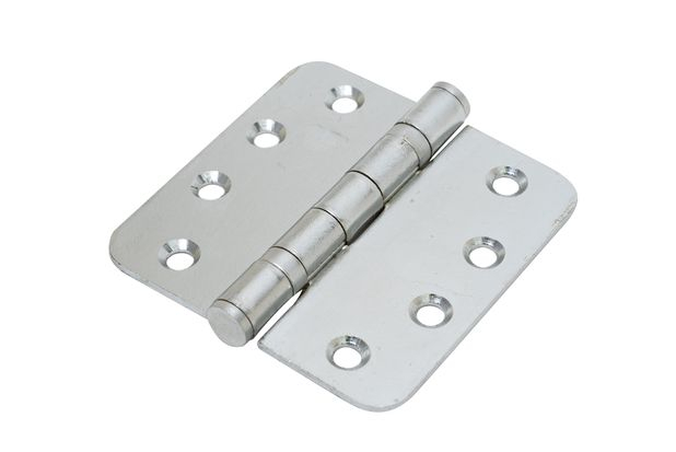 Kogelscharnier Verzinkt 89 x 89 mm met ronde hoek - Per stuk