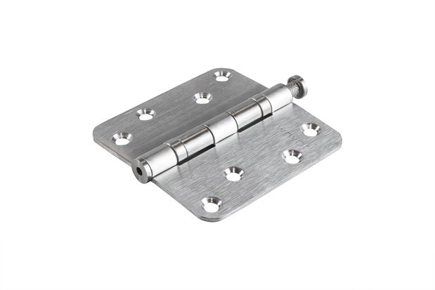 Kogelscharnier RVS 89 x 89 mm met ronde hoek - Per stuk