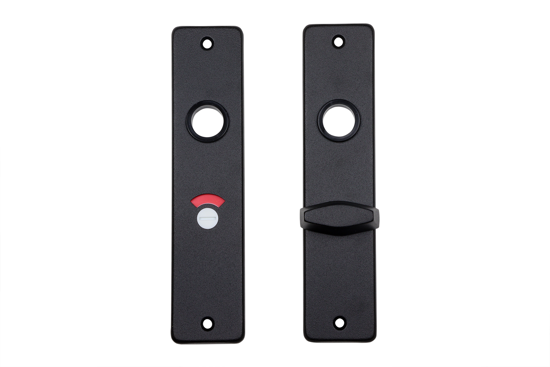 WC deurbeslag zwart kortschild 55/8 - Per Set