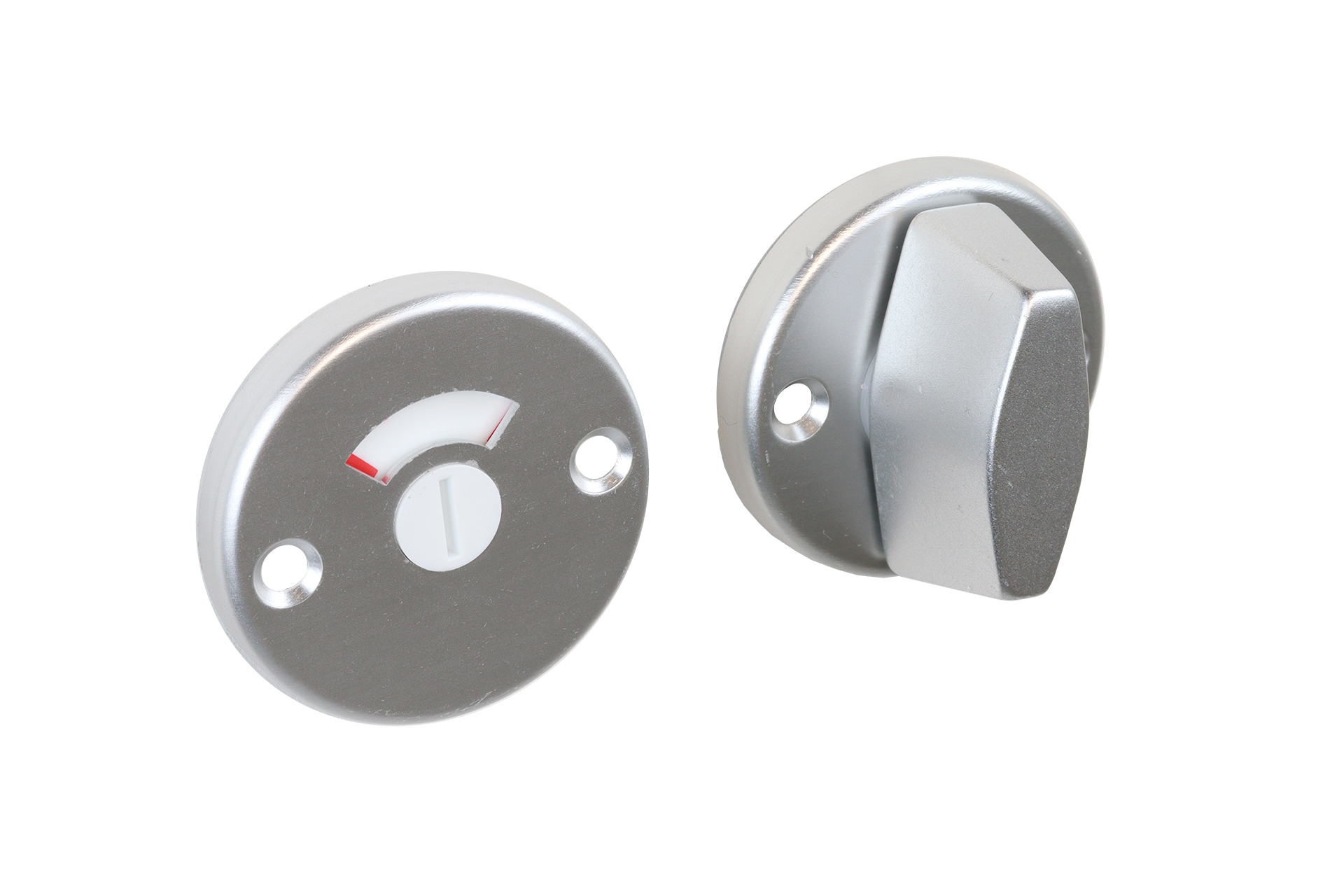 WC Garnituur aluminium rozet - Per set, foto 2 van 3