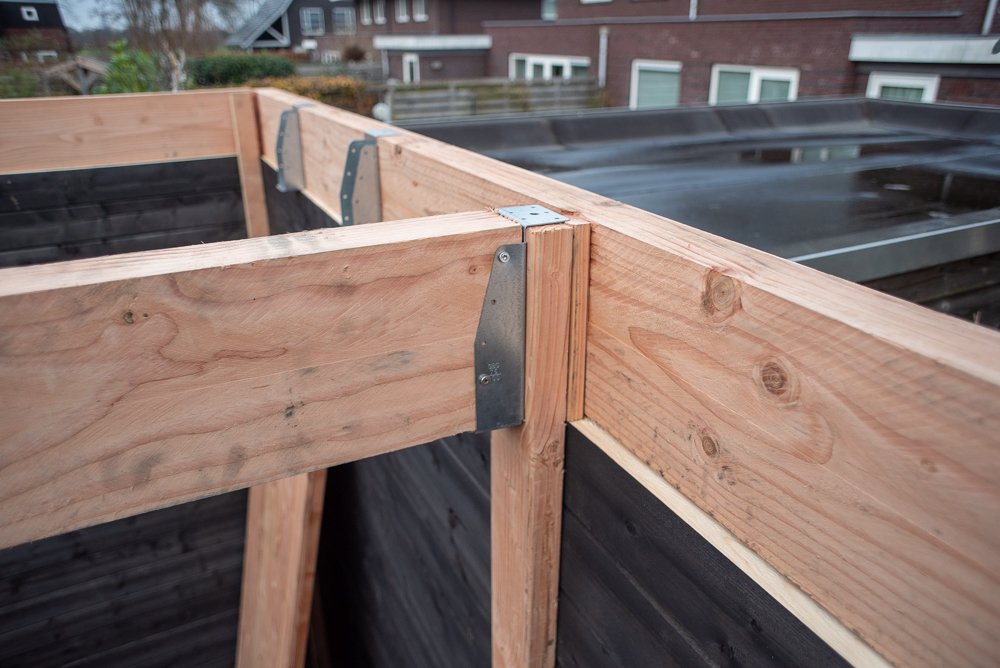 Balkdrager Zwaar met lip Verzinkt voor 7.5 x 12.5 cm Balken - Per Stuk, foto 4 van 4