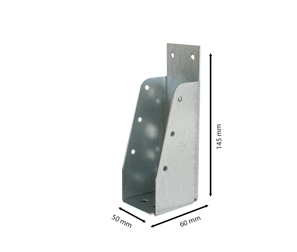 Balkdrager Zonder Lip voor 4.5 x 14.5 cm Balken - Per Stuk, foto 2 van 3