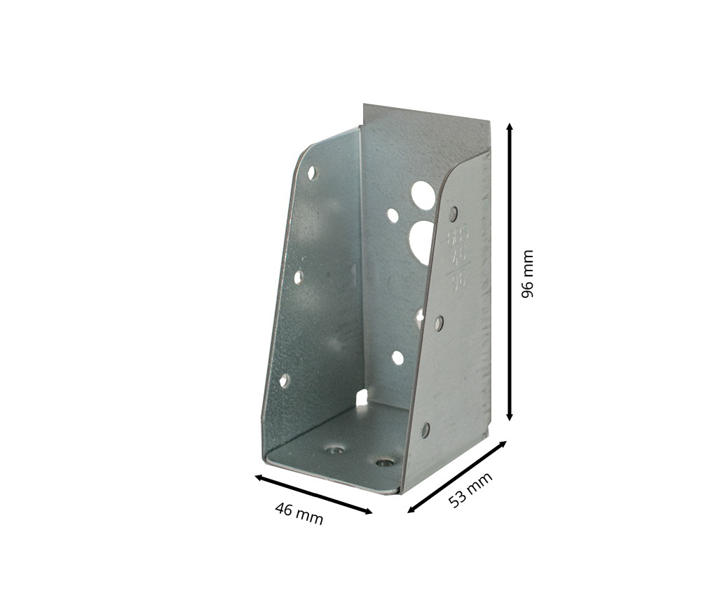 Balkdrager Zonder Lip voor 46 x 96 mm Balken - Per Stuk, foto 3 van 3