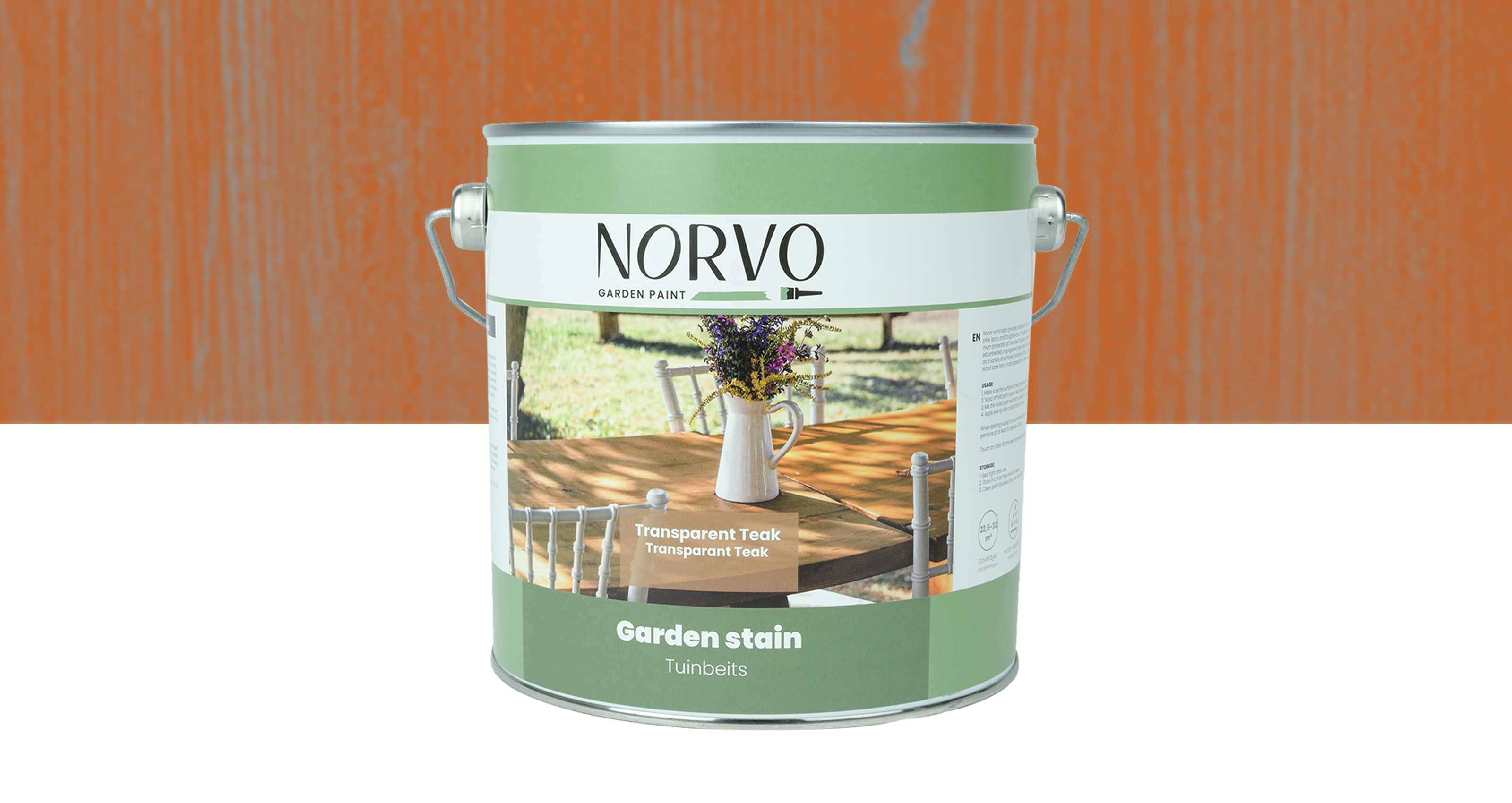 Norvo- Blokhut & Tuinhuis beits - Teak (transparant) 2,5L Zijdeglans