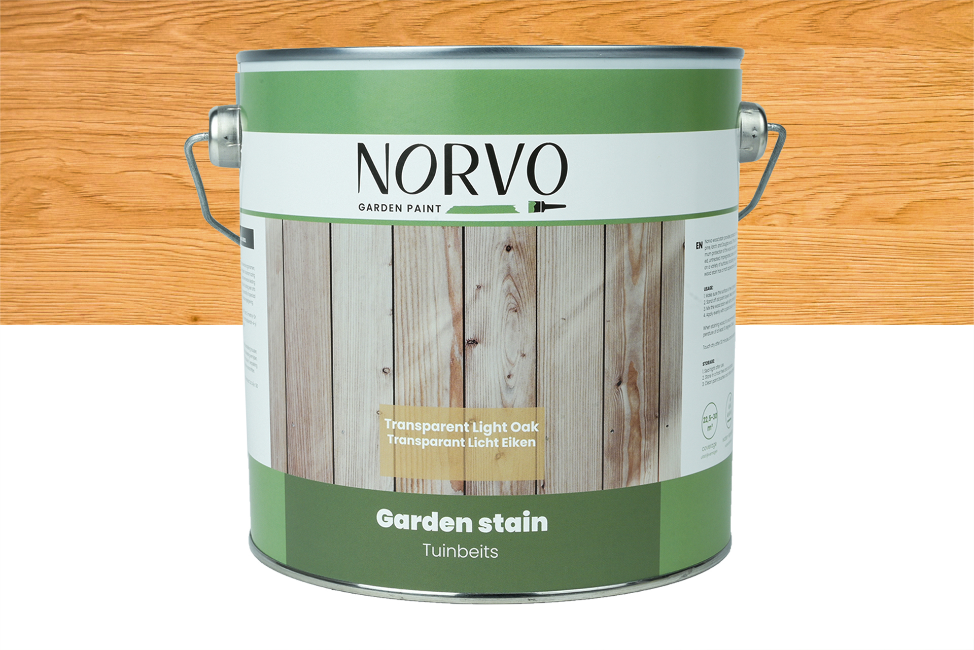 Norvo - Tuinbeits Transparant Licht Eiken - 2,5L Zijdeglans