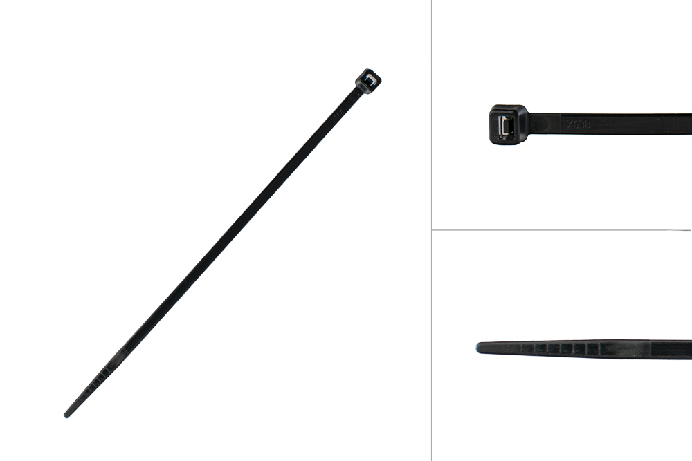 Tyraps Zwart 100 x 2.5 mm - 100 stuks