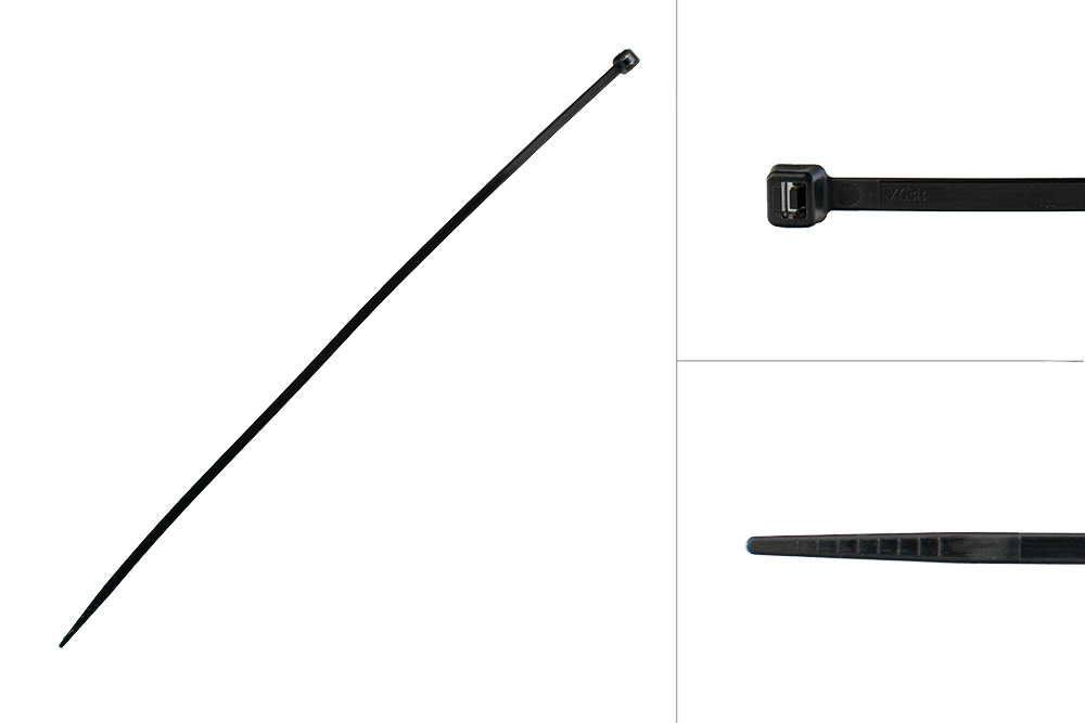 Tyraps Zwart 200 x 2.5 mm - 100 stuks