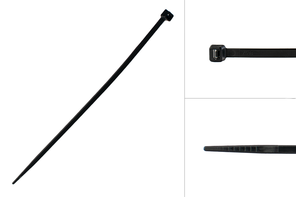 Tyraps Zwart 200 x 4.8 mm - 100 stuks