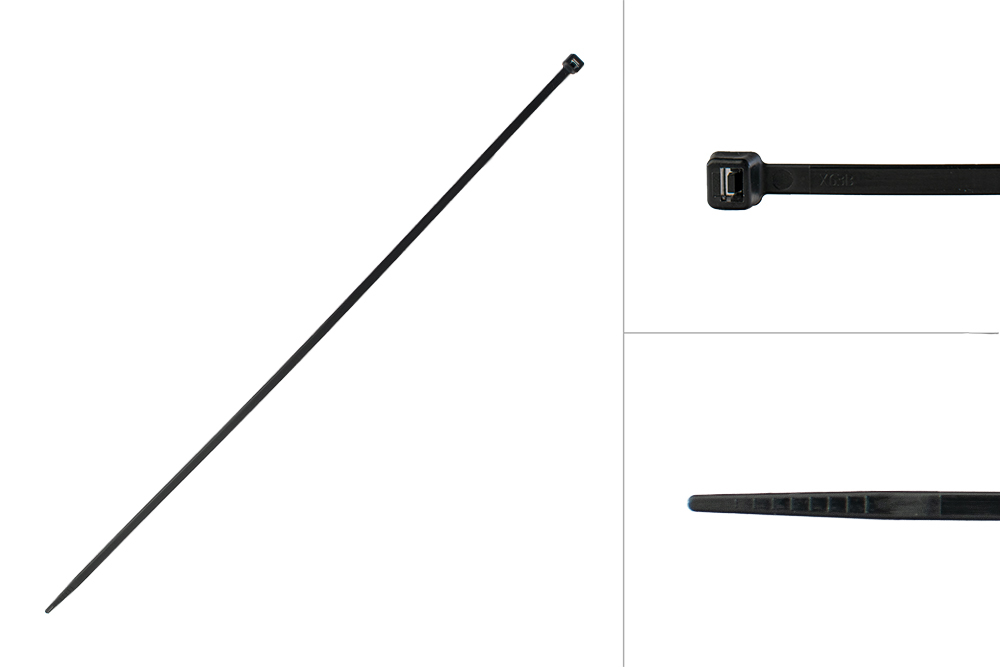 Tyraps Zwart 302 x 3.6 mm - 100 stuks