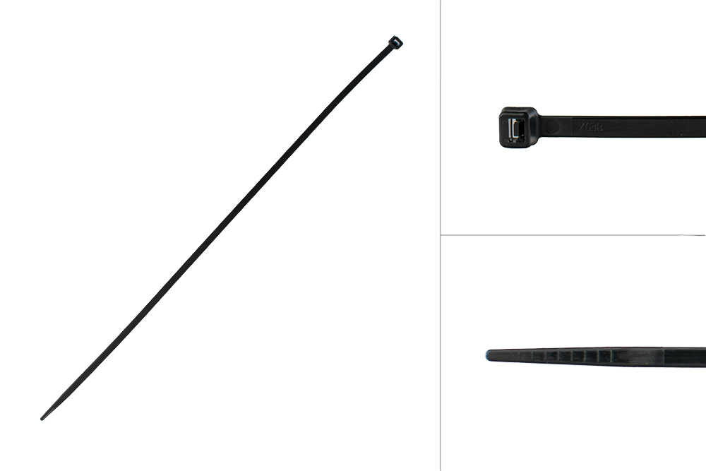 Tyraps Zwart 370 x 4.8 mm - 100 stuks