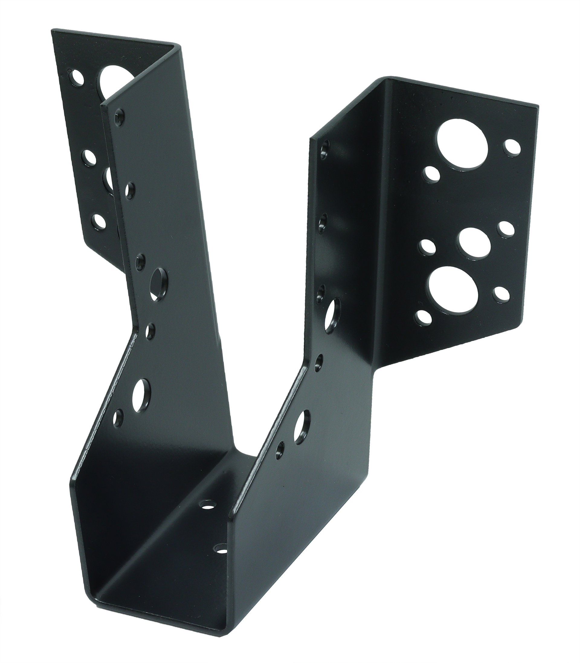 Raveeldrager Zwart Verzinkt voor 3.8 x 12 cm Balken - Per Stuk