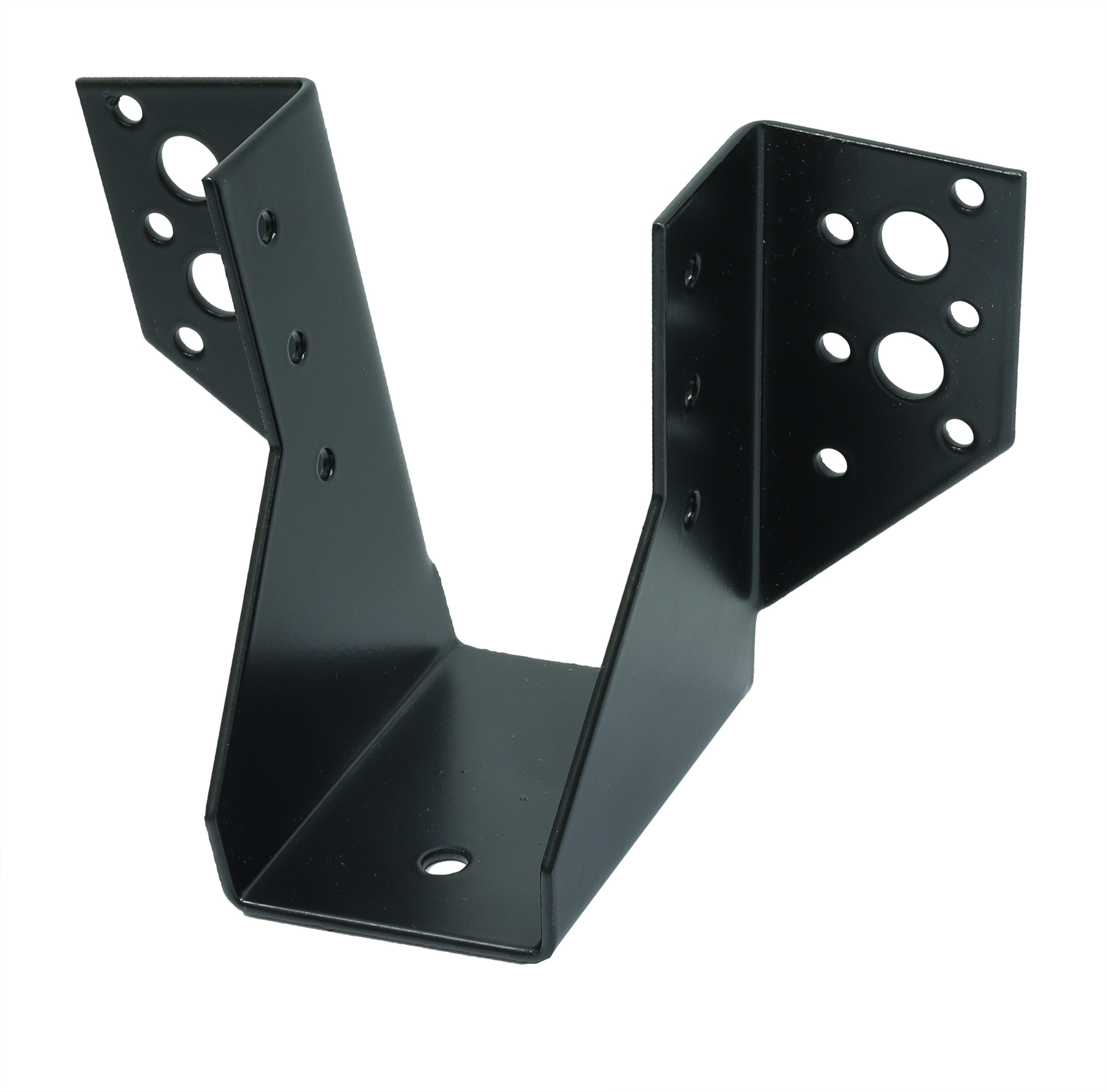 Raveeldrager Zwart Verzinkt voor 5 x 10 cm Balken - Per Stuk