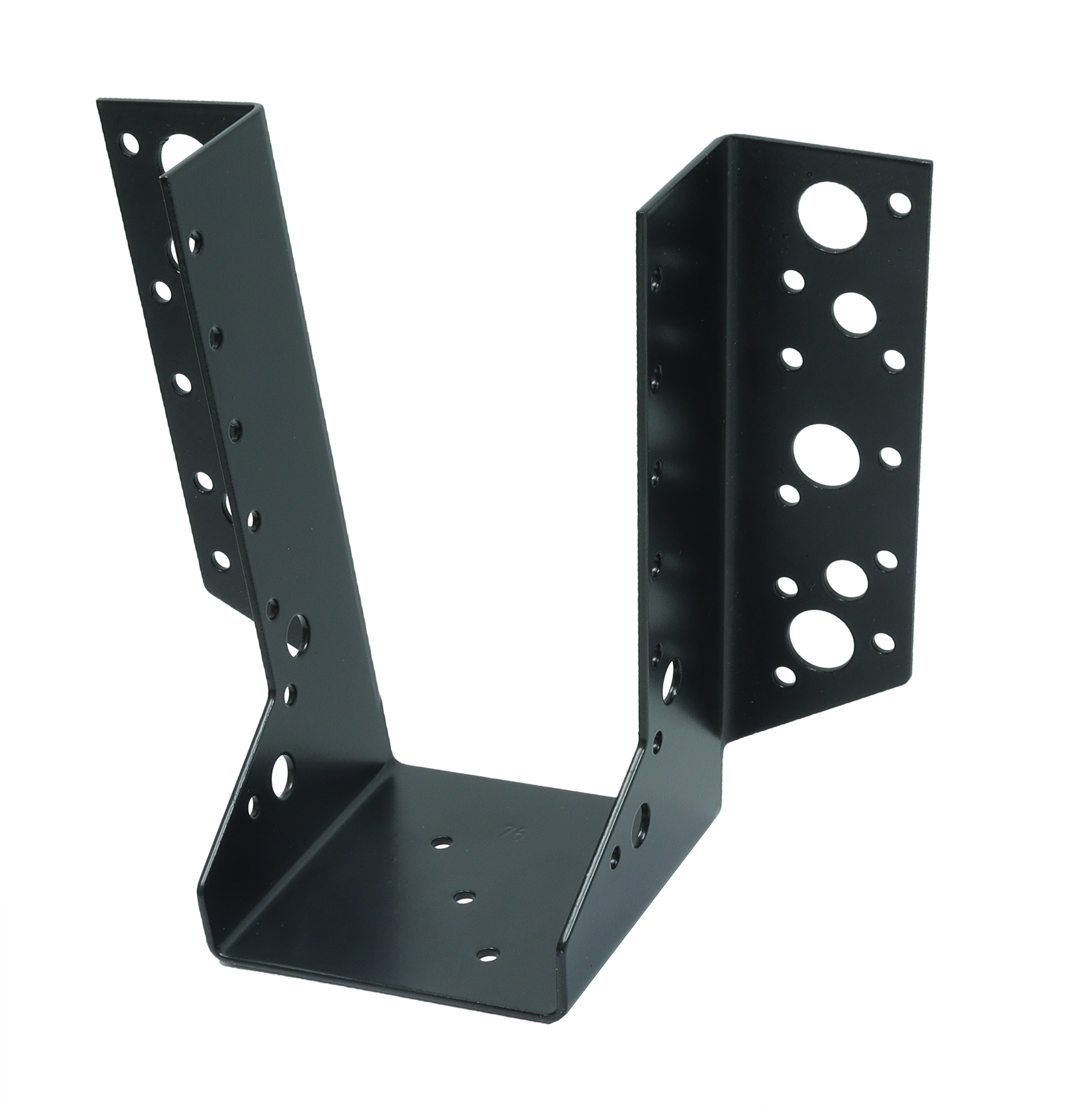 Raveeldrager Zwart Verzinkt voor 7.5 x 17.5 cm Balken - Per Stuk