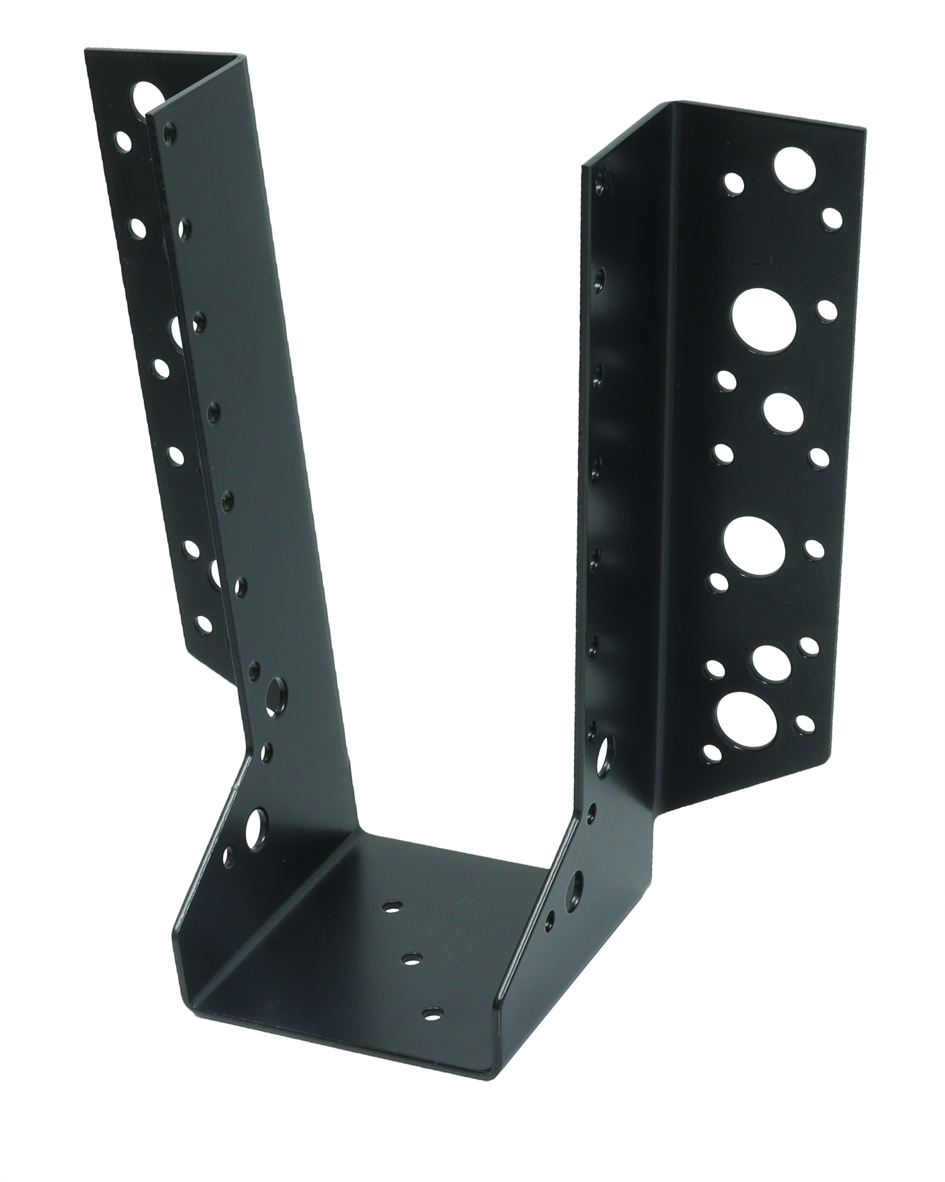 Raveeldrager Zwart Verzinkt voor 7.5 x 20 cm Balken - Per Stuk