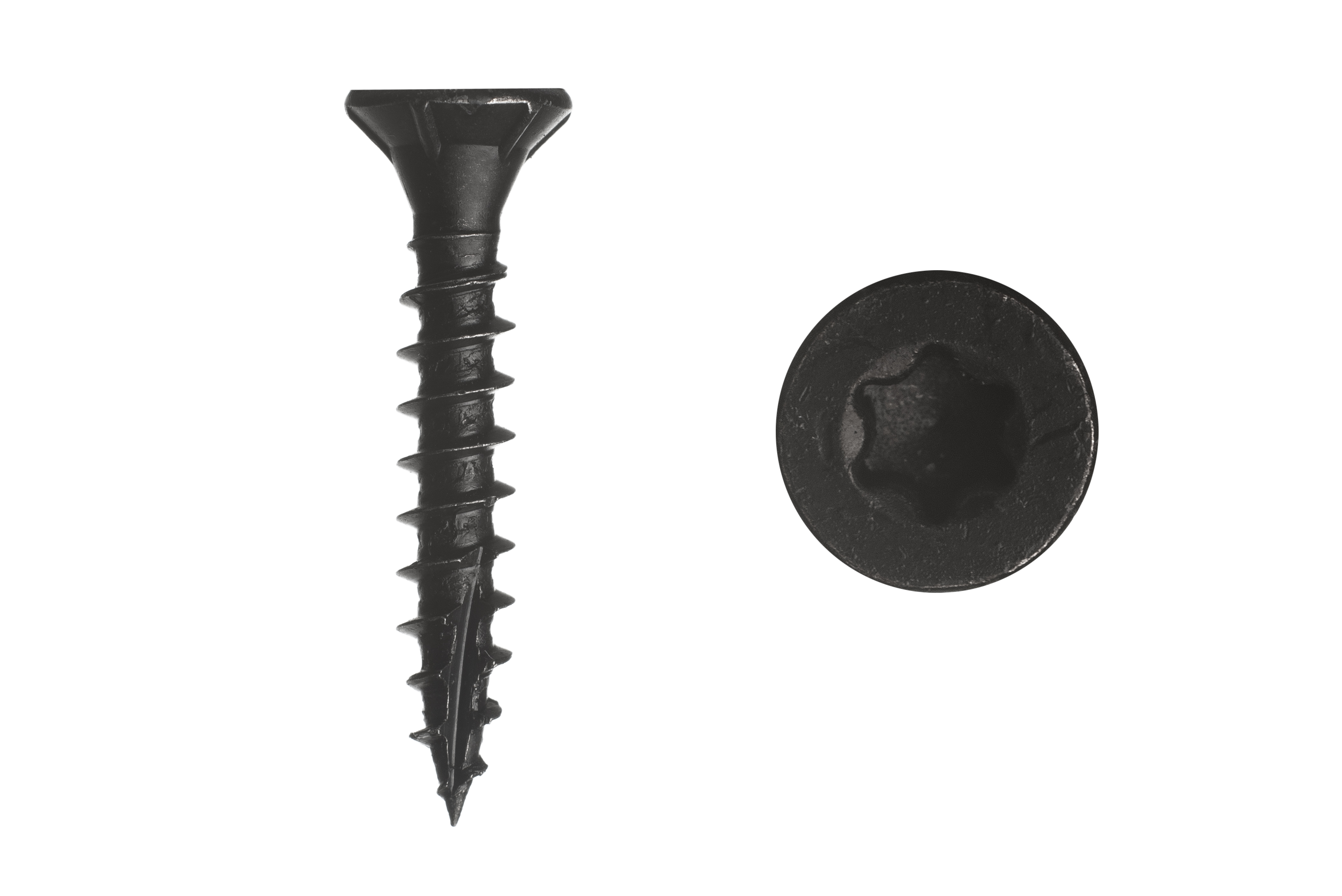Zwarte Schroeven Verzinkt 4 x 20 mm Torx 20 met Snijpunt - 100 Stuks, foto 2 van 2