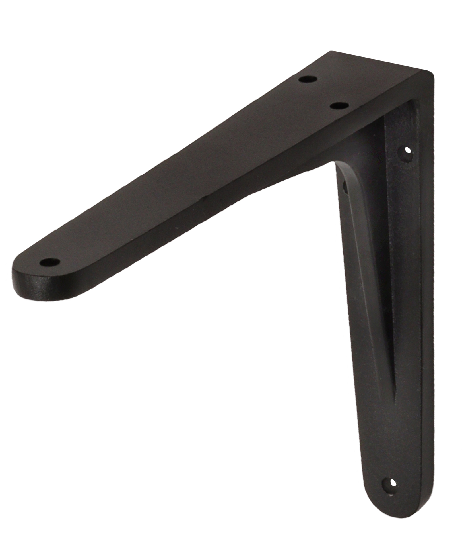 Plankdrager Zwart Aluminium 14 x 11,5 cm - Per Stuk