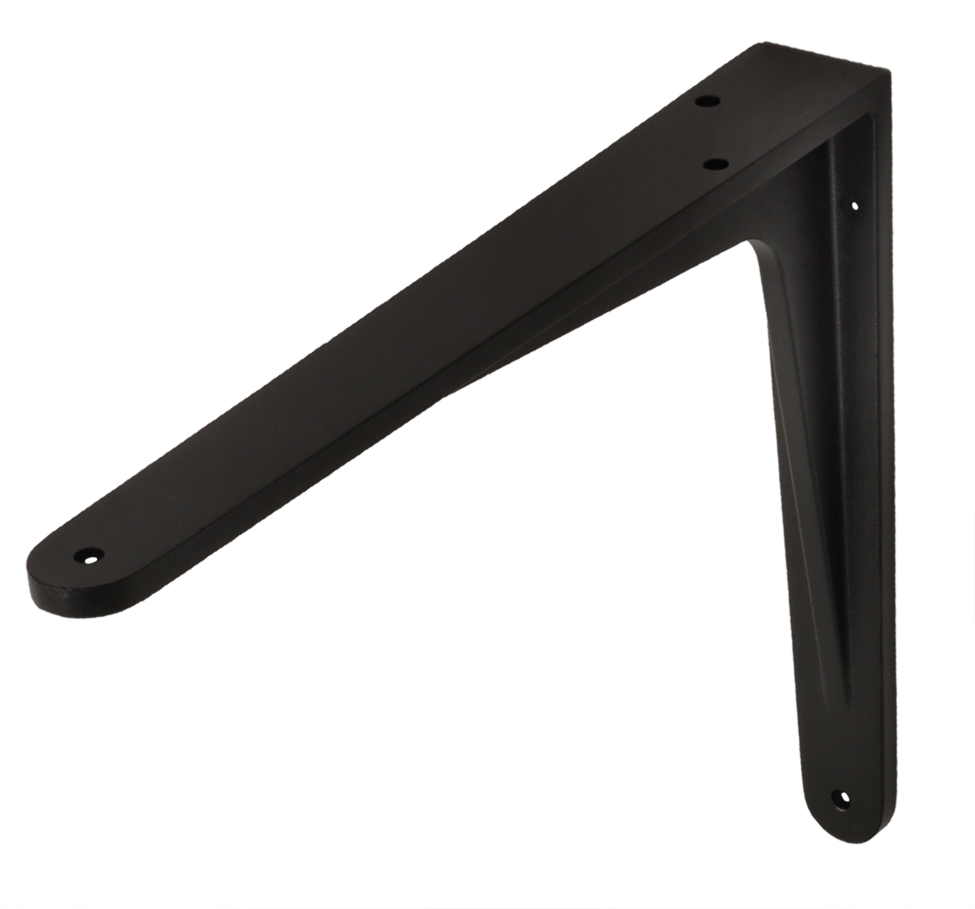 Plankdrager Zwart Aluminium 24 x 19 cm - Per Stuk