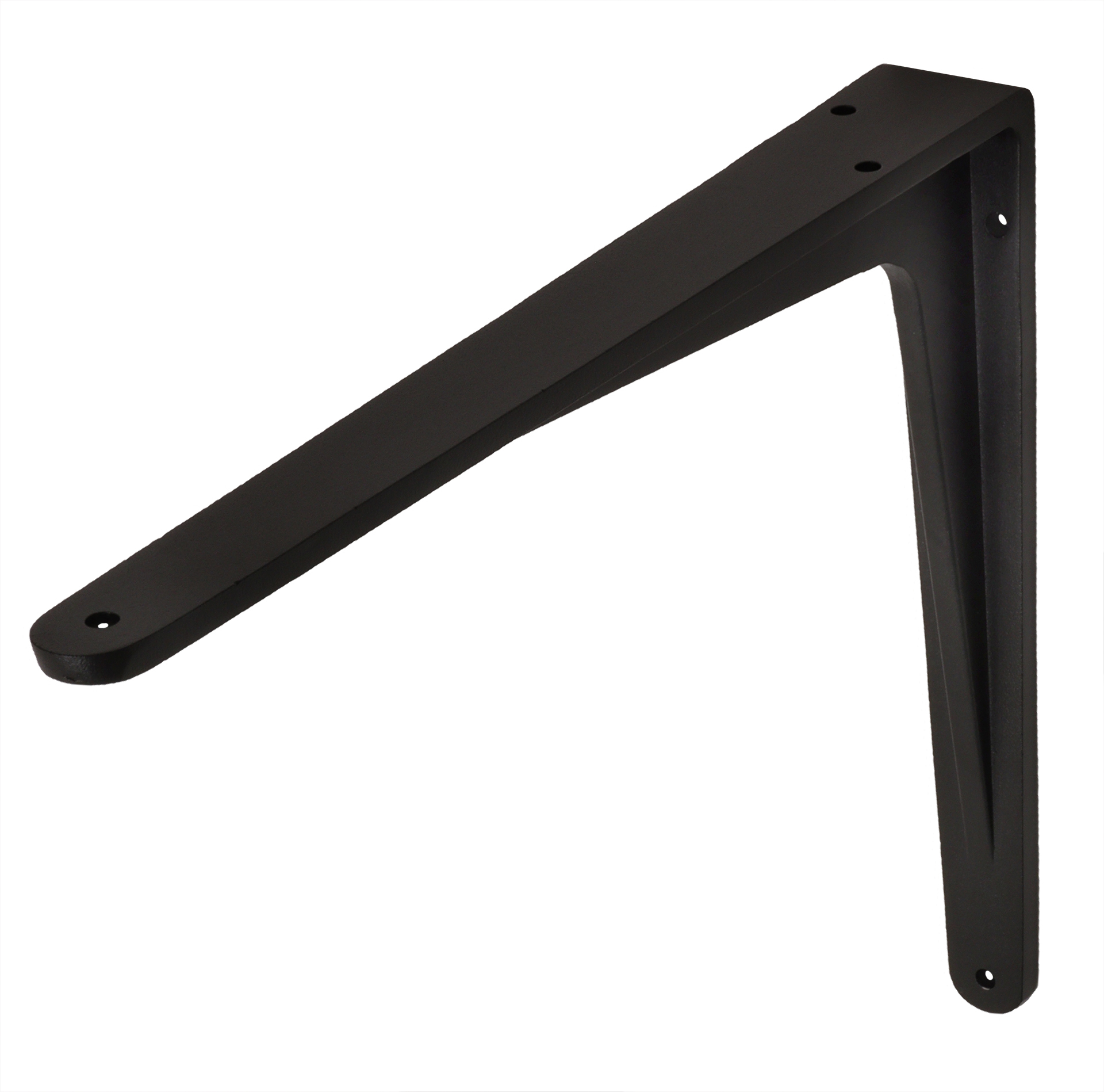 Plankdrager Zwart Aluminium 29 x 24 cm - Per Stuk
