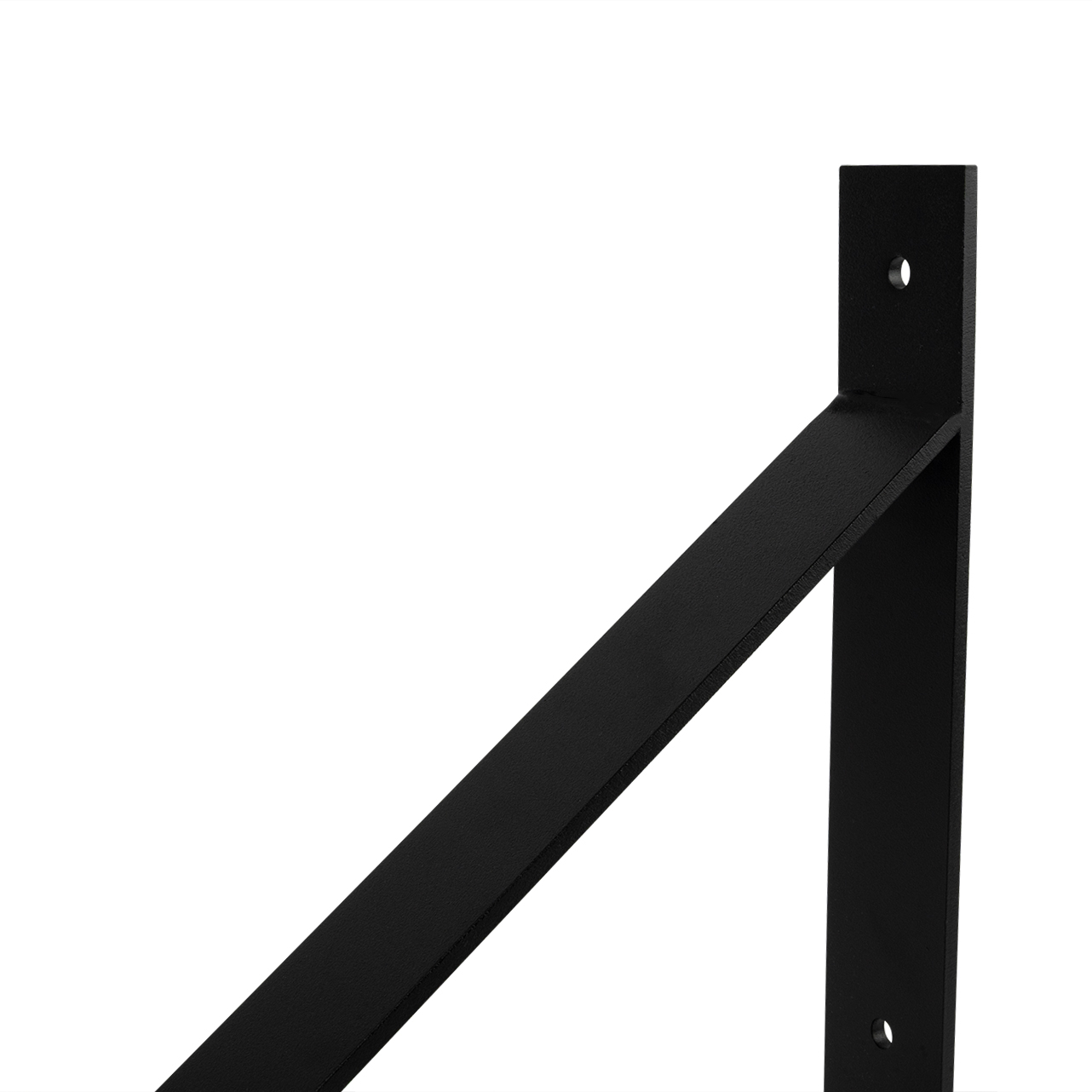 Plankdrager Zwart Industrieel 20 x 25 cm - T1 - Set 2 Stuks, foto 4 van 6