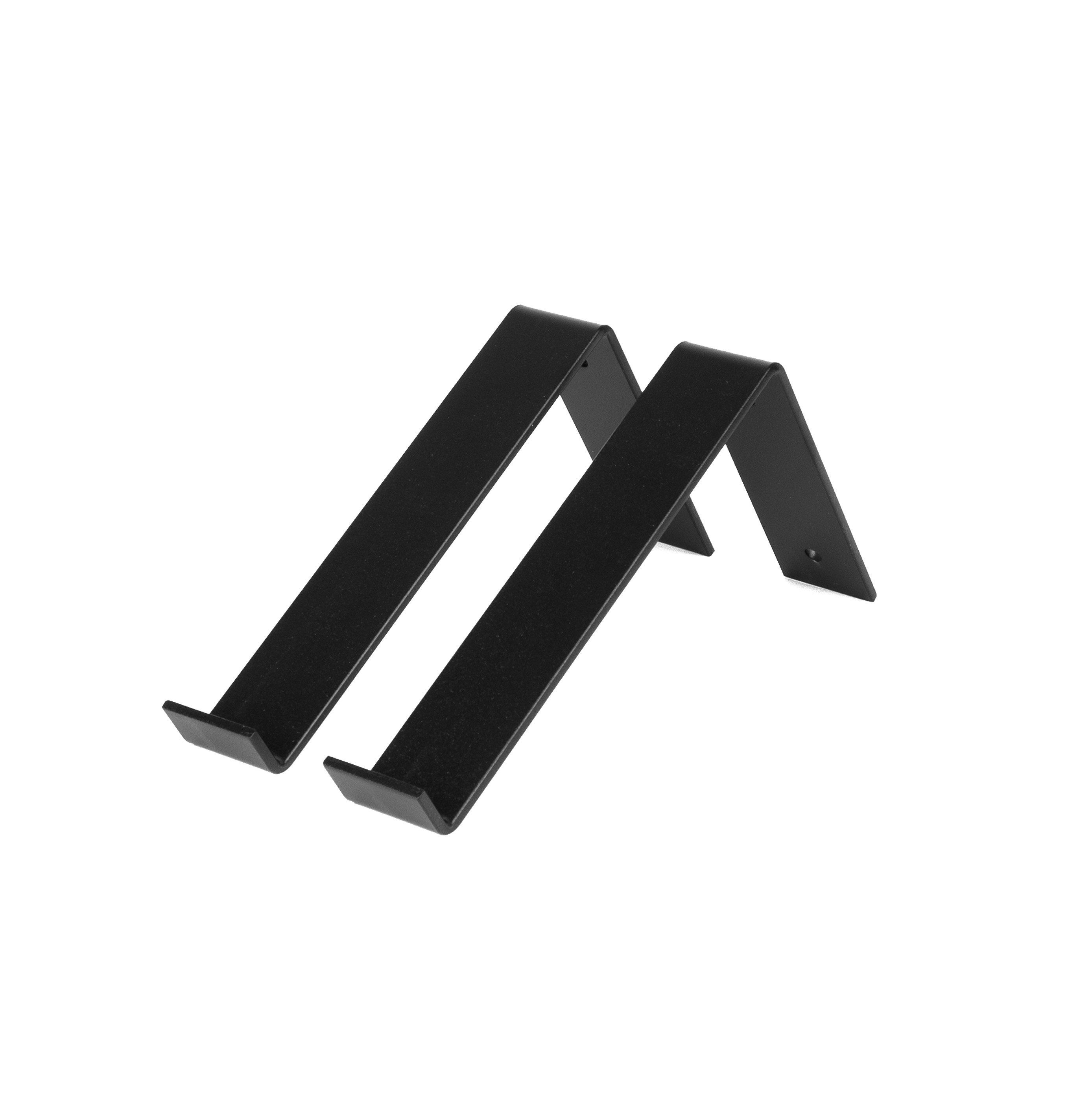 Plankdrager Zwart Industrieel 15 x 20 cm - T3 - Set 2 Stuks