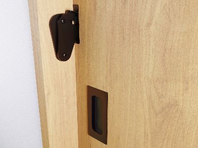 Sluiting Zwart voor Schuifdeurbeslag - Per Stuk, foto 3 van 3