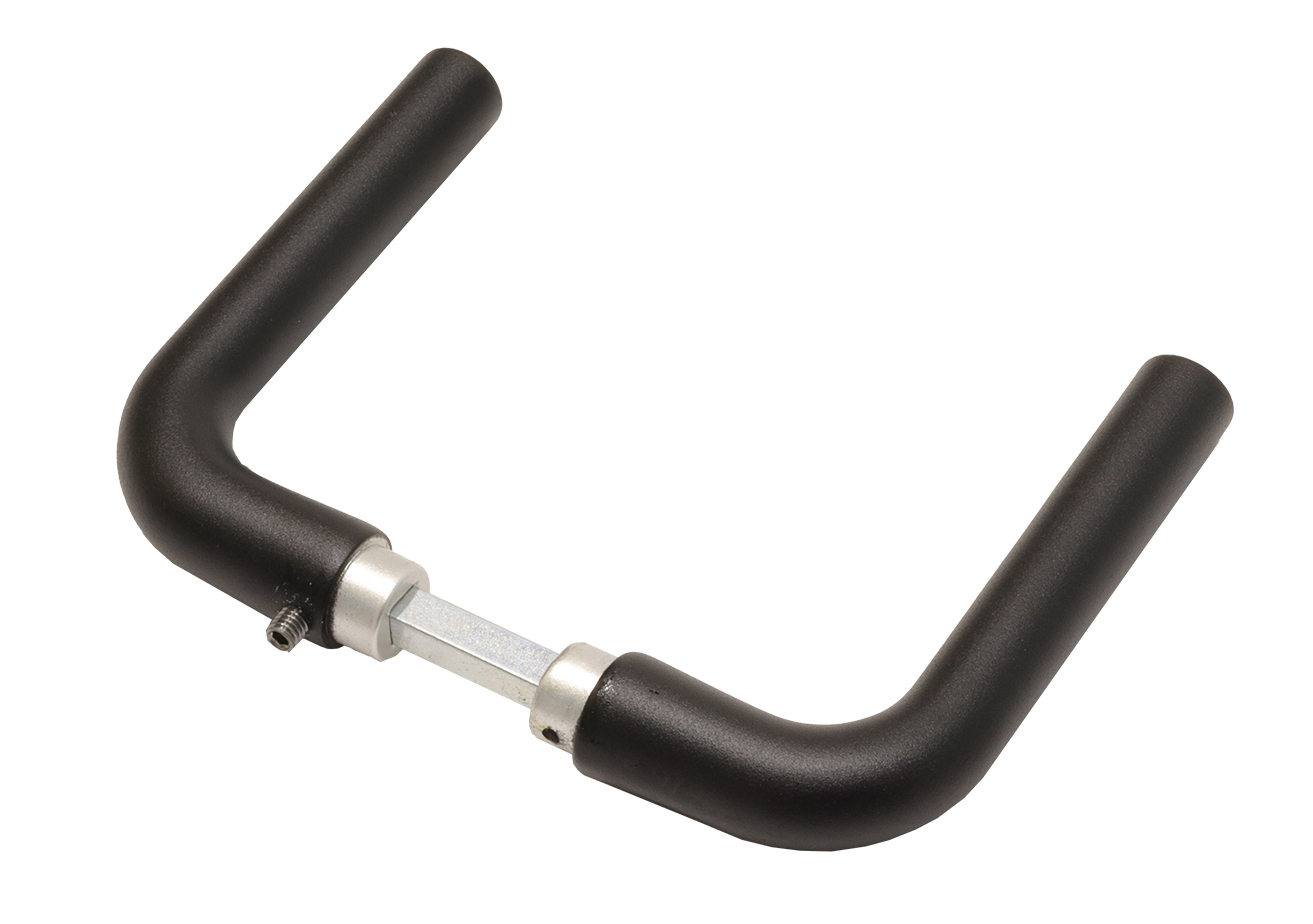 Zwarte deurklink L-model 361 - Per set