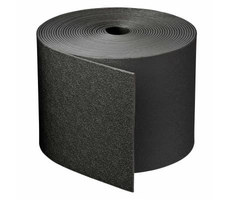 Borderrand Kunststof Zwart 15 cm hoog - Rol 10 Meter