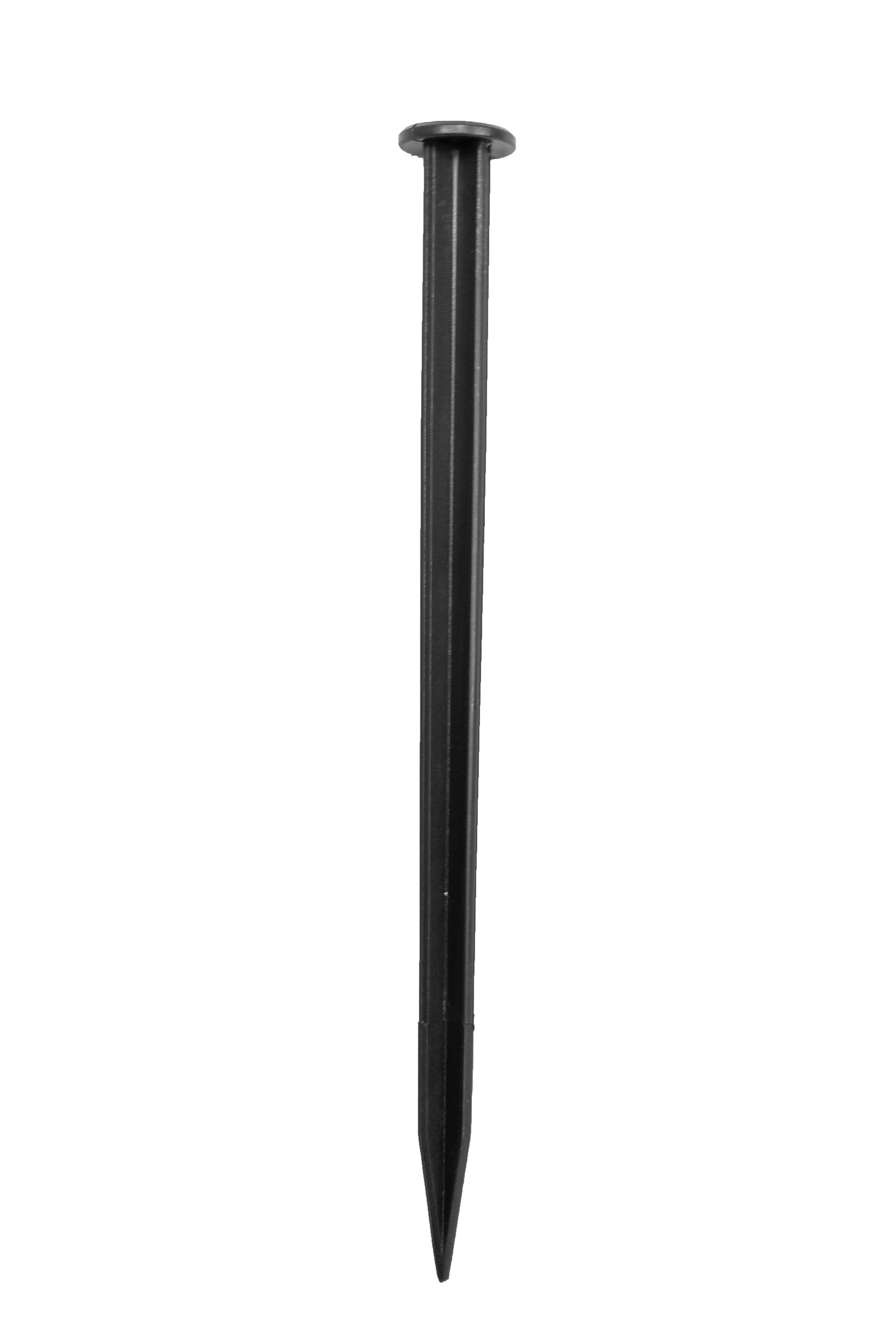Kunststof Grondpen voor Borderrand Zwart 20 x Ø 1.6 cm - Per Stuk