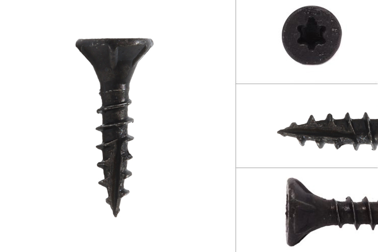 Zwarte Schroeven Verzinkt 3.5 x 16 mm Torx 20 met Snijpunt - 100 Stuks