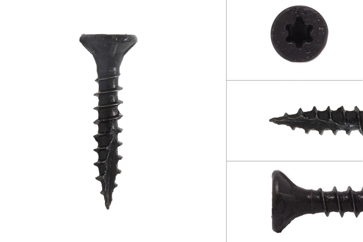 Zwarte Schroeven Verzinkt 3.5 x 20 mm Torx 20 met Snijpunt - 100 Stuks