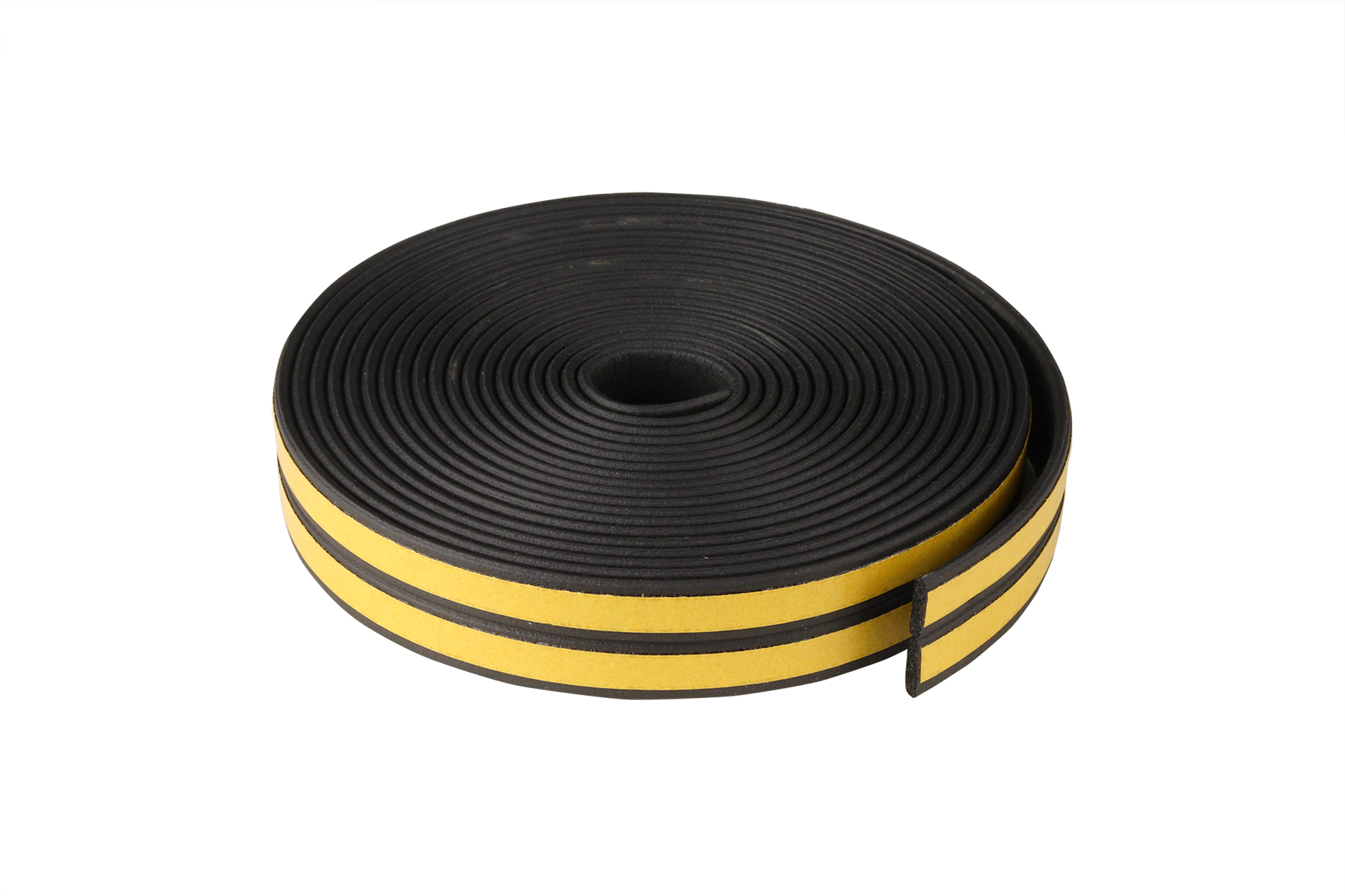 Tochtstrip Zwart - Zelfklevende tochtstrip voor Kieren 1 tot 2 mm - 7.5 Meter