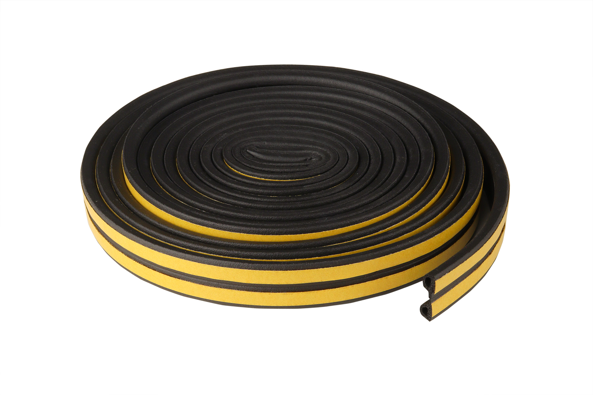 Tochtstrip zwart - Zelfklevende tochtstrip voor Kieren 3 tot 5 mm - 7.5 Meter