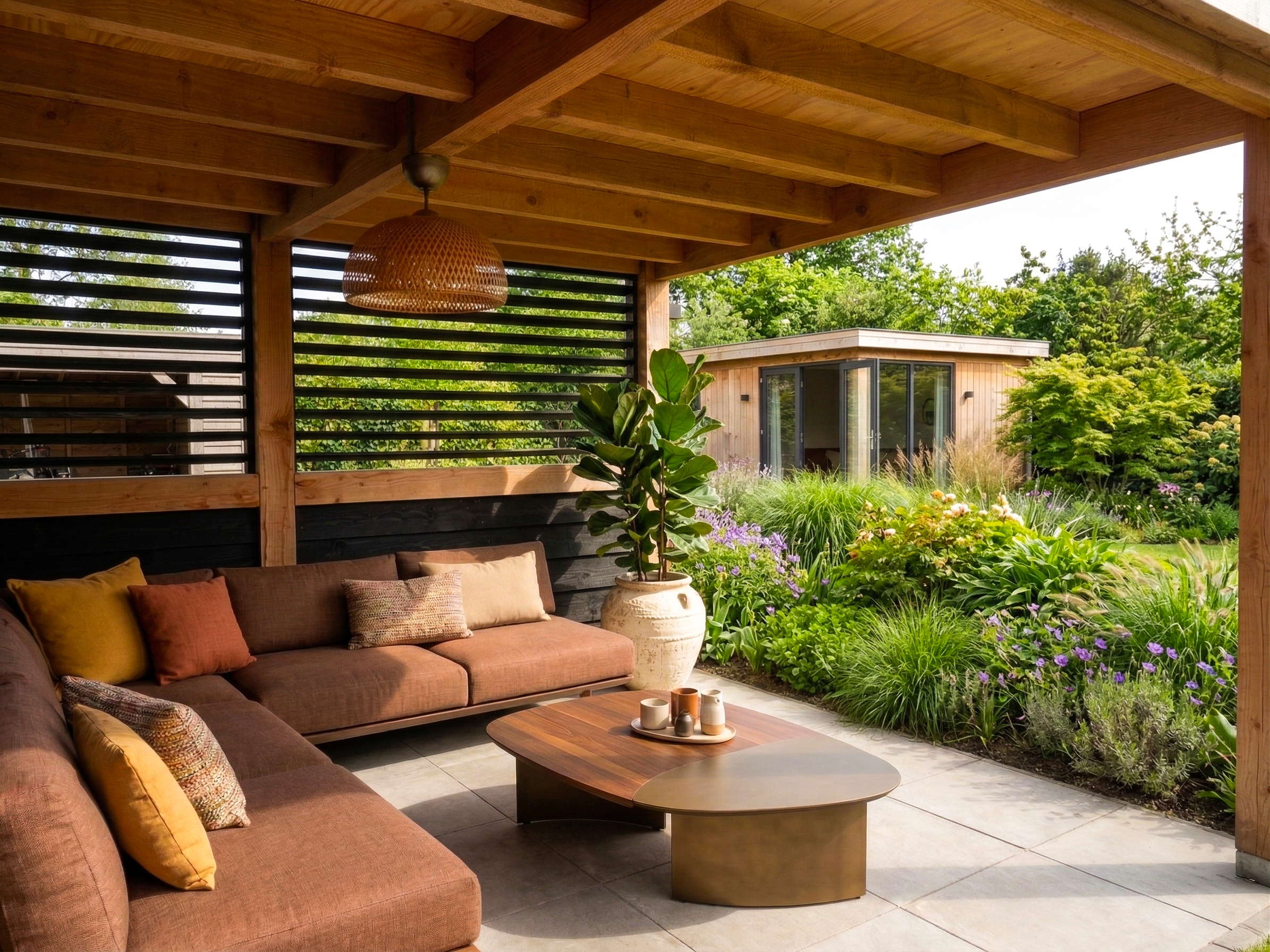 Flex Fence Draaibare Lamellen voor in de tuin Zwart RVS 95 cm - 2 stuks, foto 3 van 6