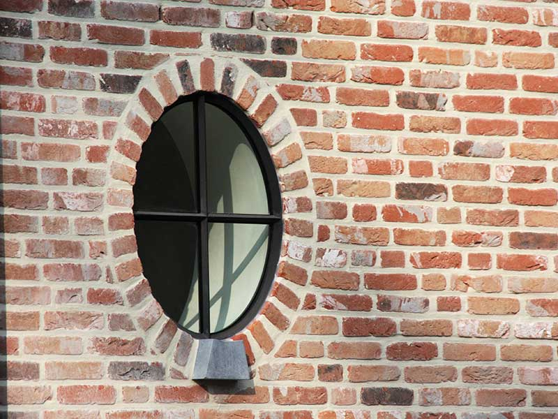 Ossenoog Raam voor Overkapping Zwart Staal Ø40 cm - Per Stuk, foto 3 van 4