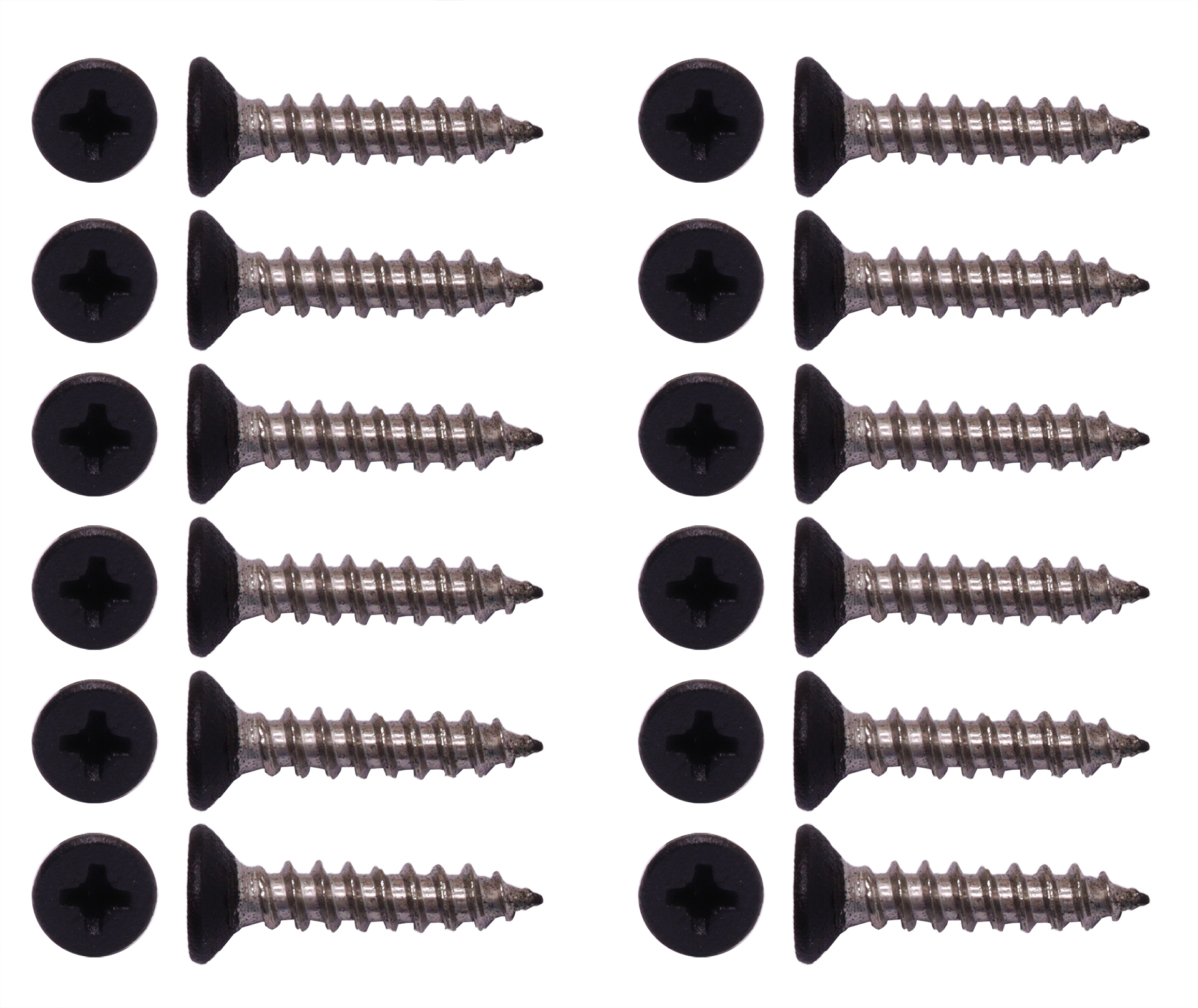 Deurklink zwart T-model met rozet en cilinderplaatjes - Per set, foto 6 van 6