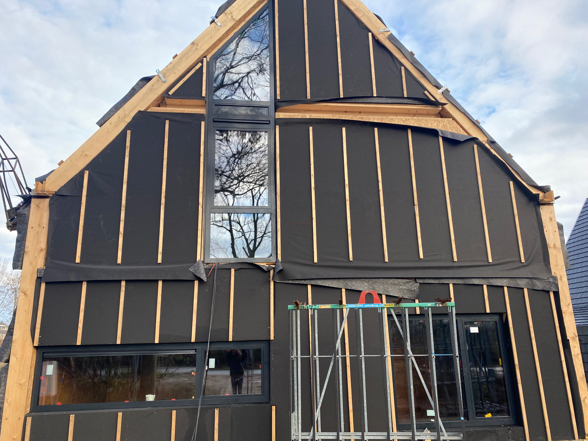 Gevelfolie zwart UV-werend voor open gevelbekleding - Rol 1.5 x 25 meter, foto 3 van 5