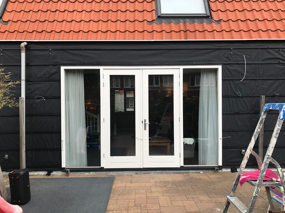 Gevelfolie zwart UV-werend voor open gevelbekleding - Rol 1.5 x 25 meter, foto 5 van 5