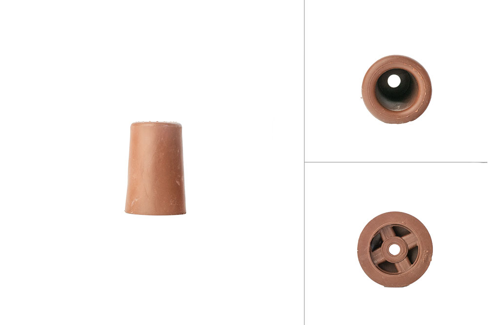 Deurstopper Rubber Bruin 60 mm - Per Stuk