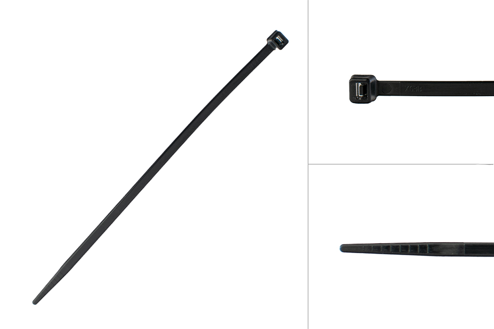 Tyraps Zwart 140 x 3.6 mm - 100 stuks