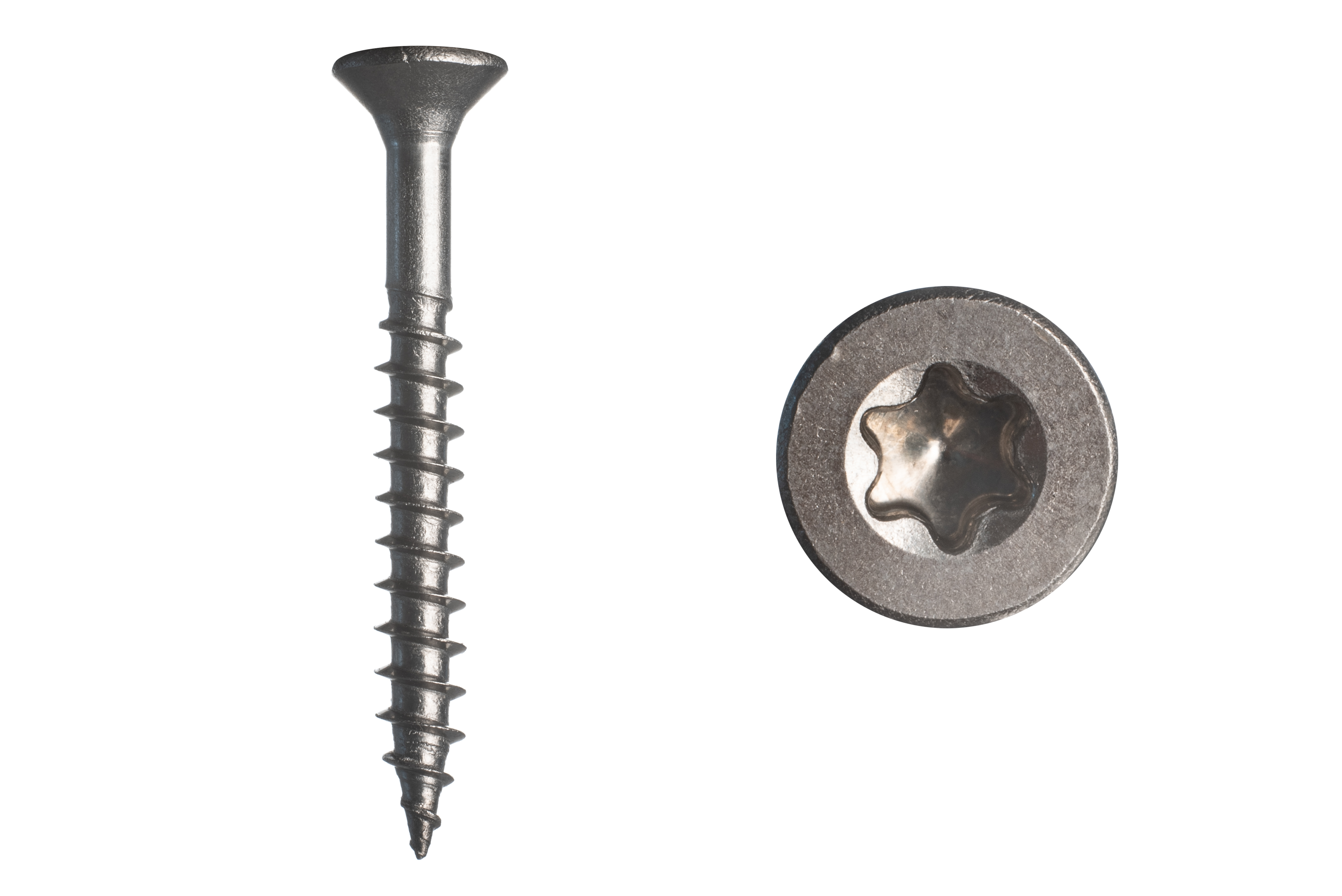 Spaanplaatschroeven RVS A2 4 x 40 mm Torx 20 - 200 Stuks, foto 2 van 2