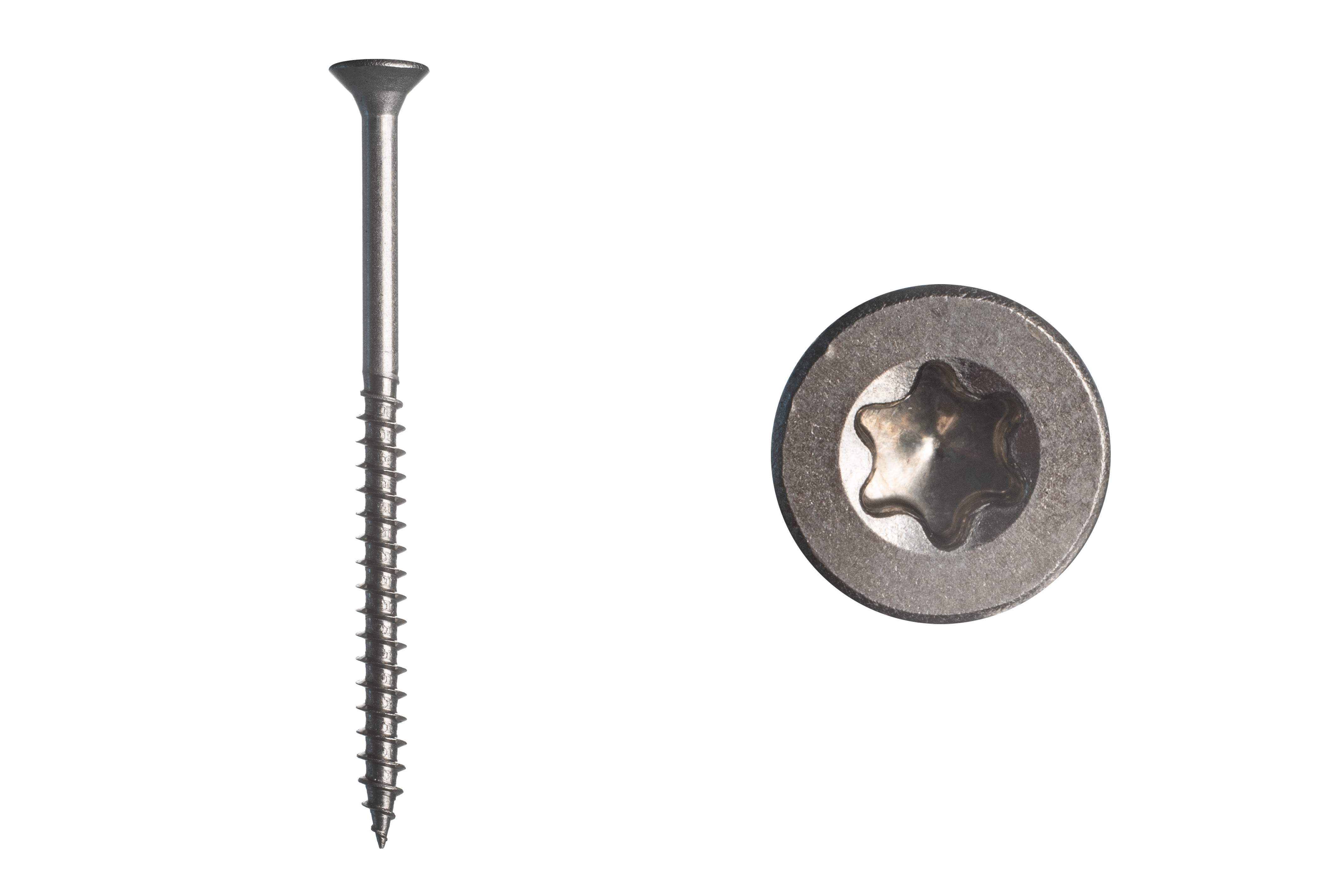 Spaanplaatschroeven RVS A2 4 x 60 mm Torx 20 - 200 Stuks, foto 2 van 2