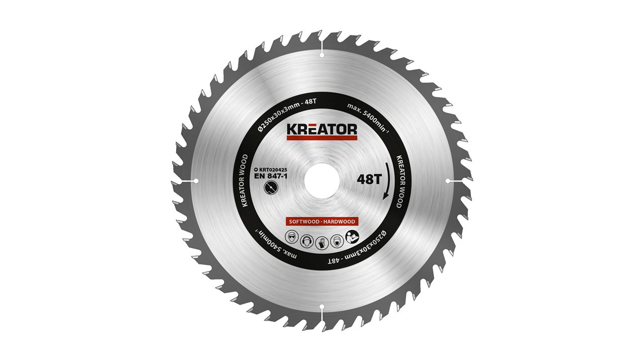 Cirkelzaagblad 250x30 mm 48T - Per Stuk