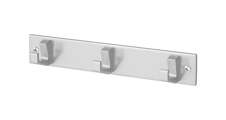 Kapstokhaak Aluminium 3 Haaks - Per Stuk