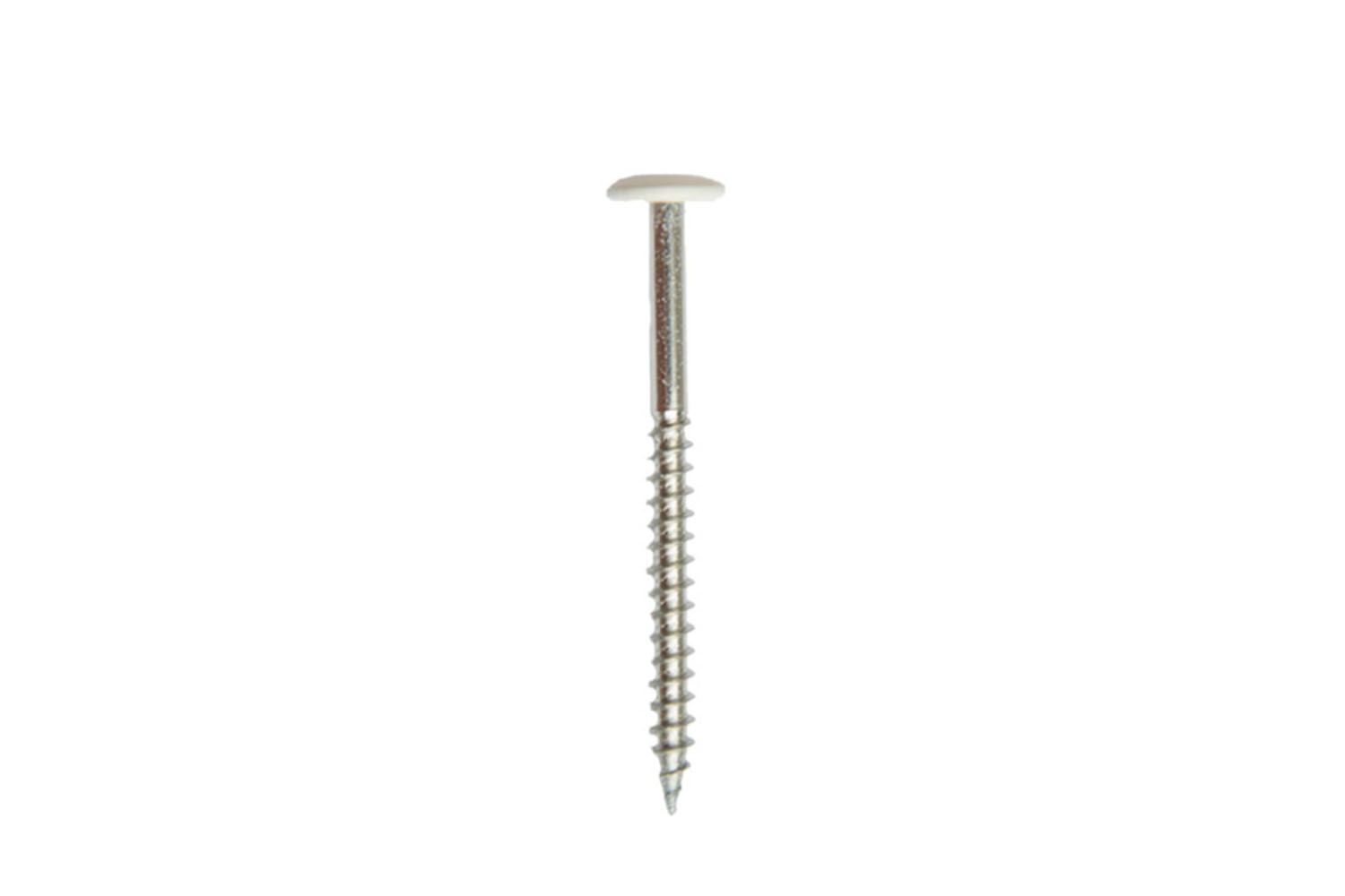 Kleurkopschroeven Wit rvs 4.8 x 60 mm - Doos 100 Stuks, foto 3 van 3