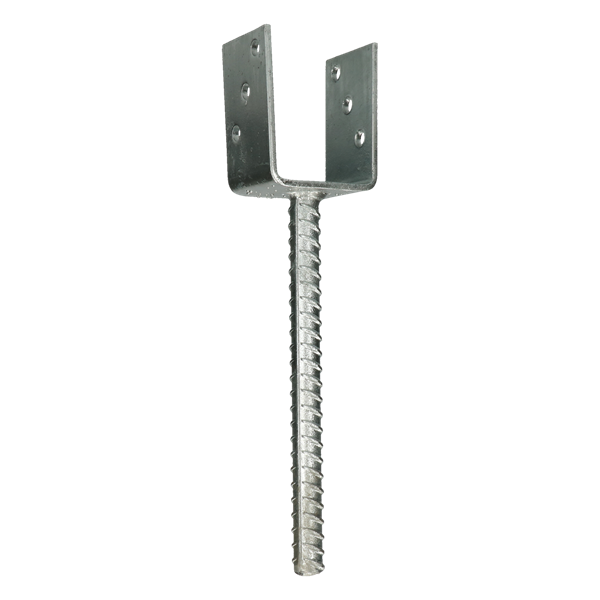 Instortanker voor 9 x 9 cm Palen U-anker - Per Stuk